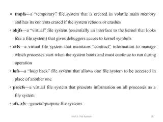 OS UNIT- V 2023.pptx.pdf OPERATING SYSTEM | PDF