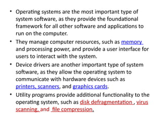 Comprehensive Overview of System Software and Operating Systems in ...