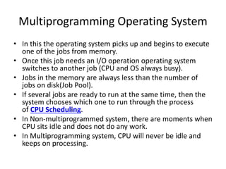 os unit 1 (2).pptx. introduction to operating systems | PPTX