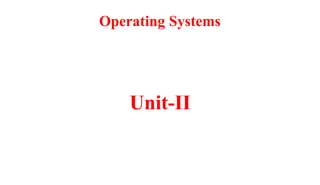 Operating systems process, threads, process synchronization | PPTX