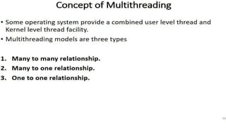 Operating systems process, threads, process synchronization | PPTX