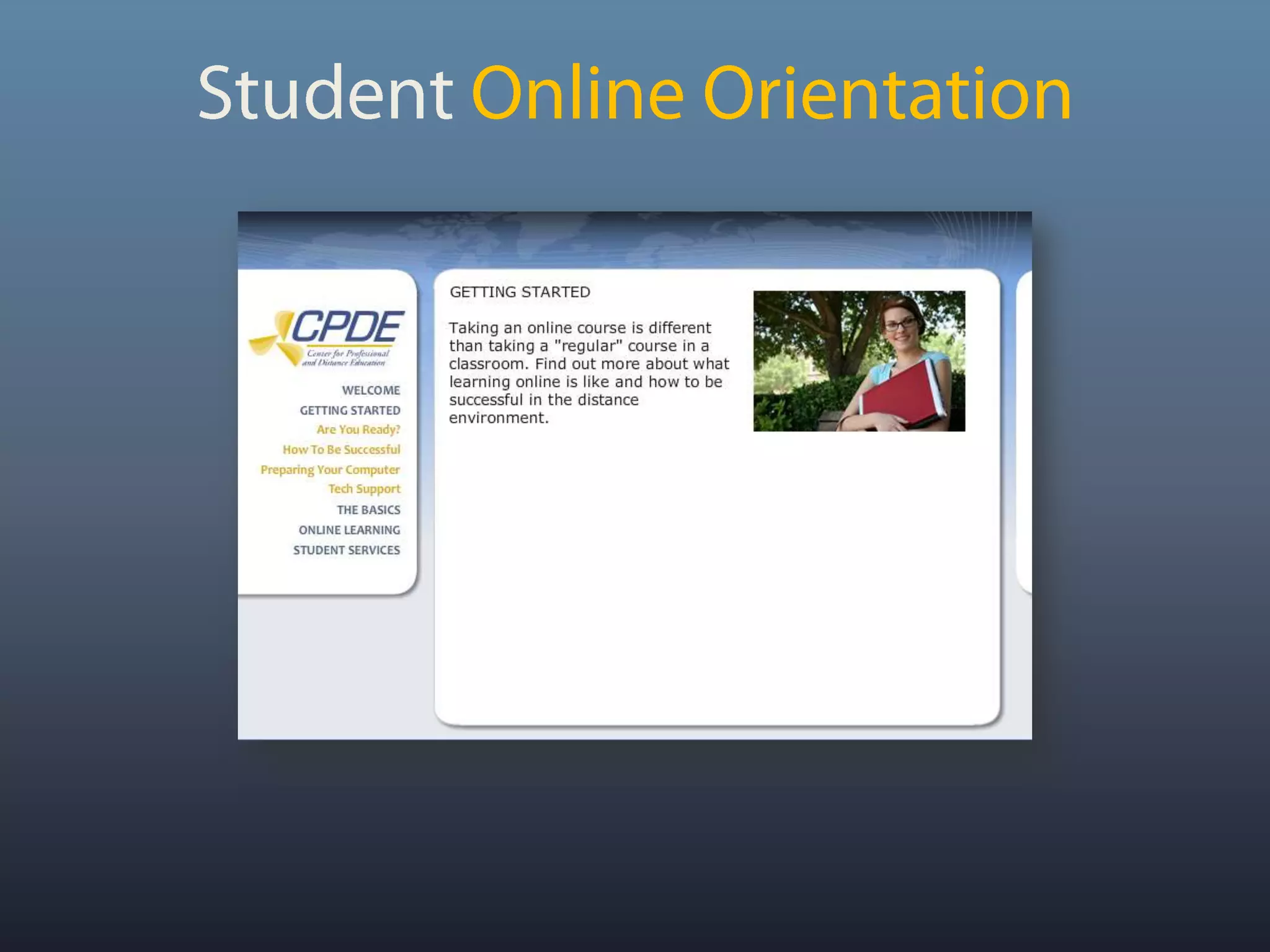 Student Online Orientation