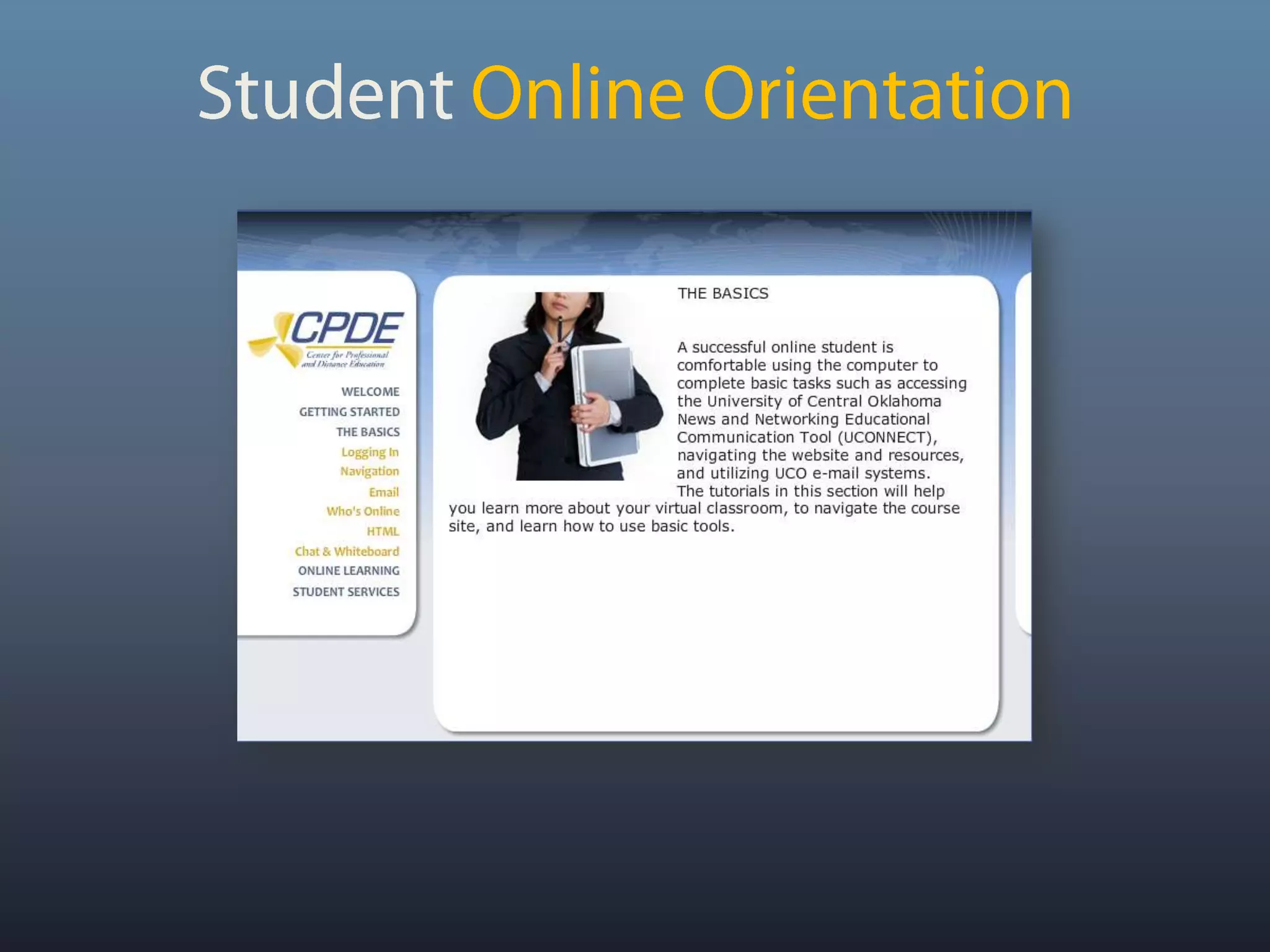 Student Online Orientation
