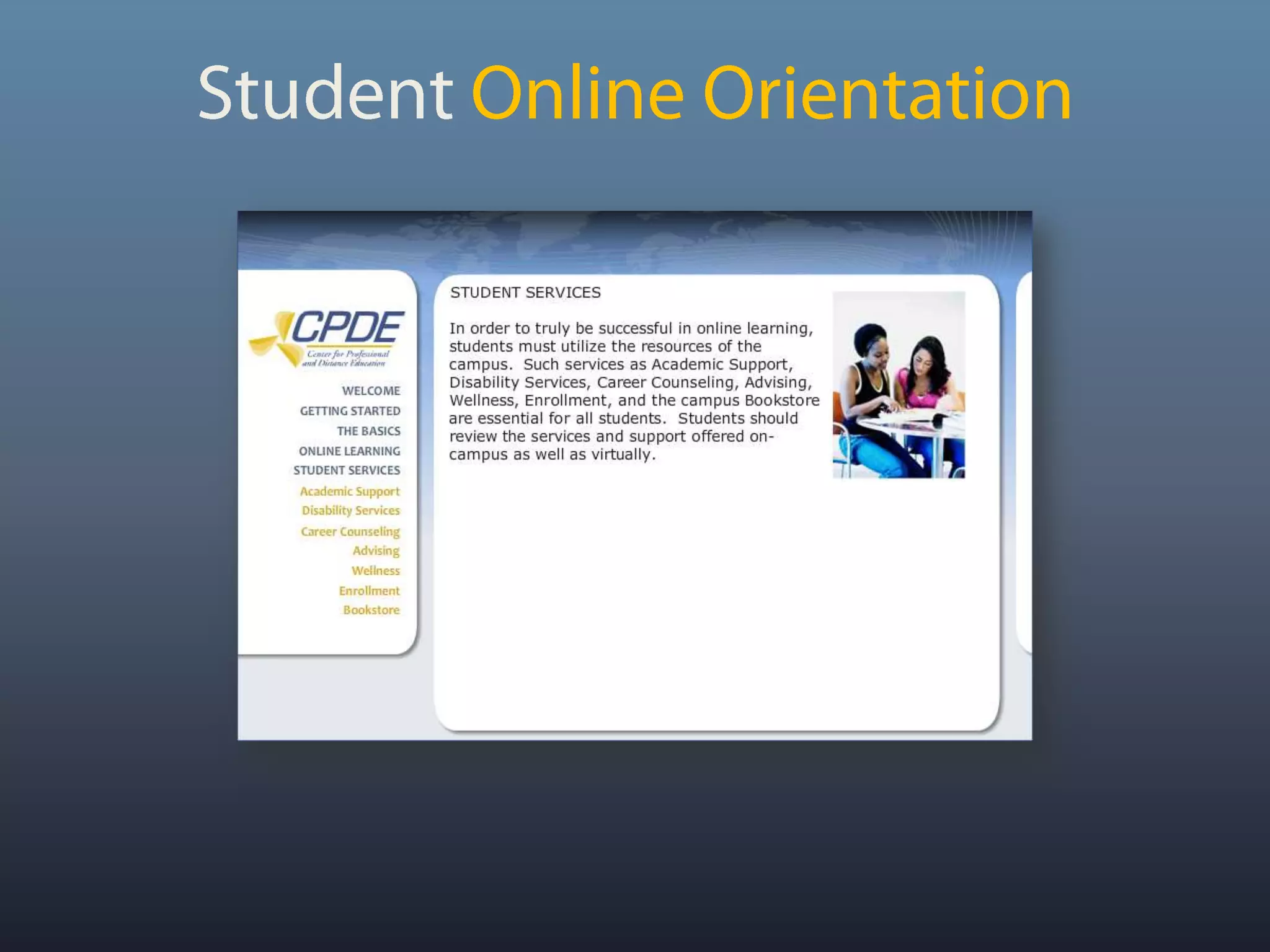 Student Online Orientation