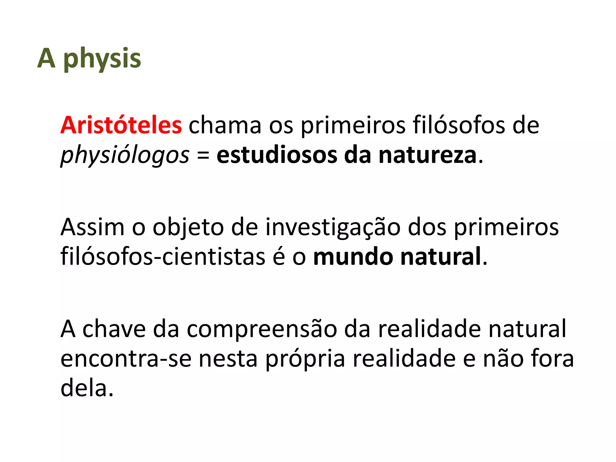 O surgimento da filosofia na grécia antiga | PPTX