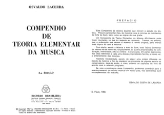 Osvaldo Lacerda compendio de teoria musical.