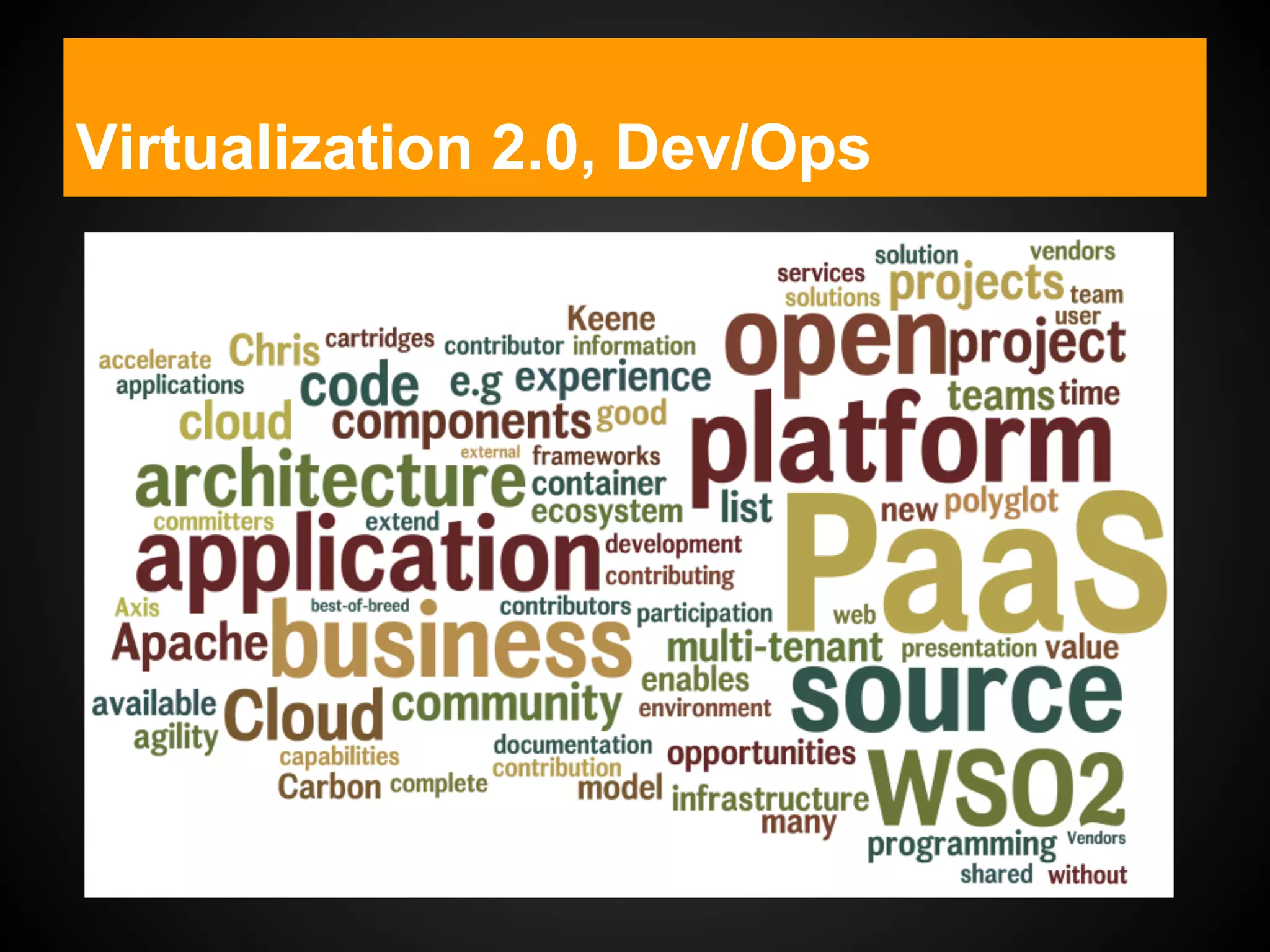 Virtualization 2.0, Dev/Ops
 