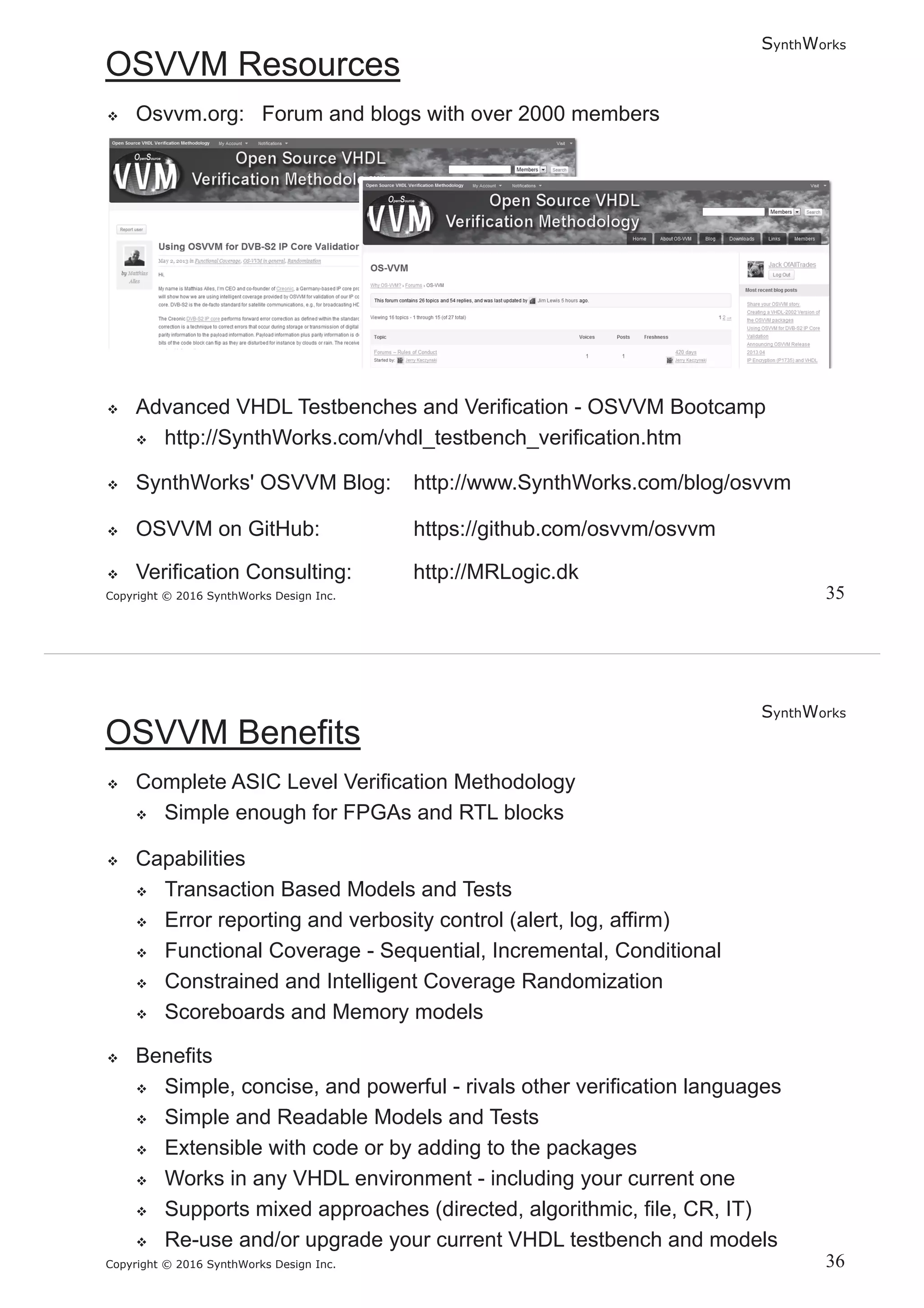 SynthWorks
Copyright © 2016 SynthWorks Design Inc.
SynthWorks
Copyright © 2016 SynthWorks Design Inc.
 