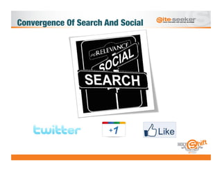 Convergence Of Search And Social
 