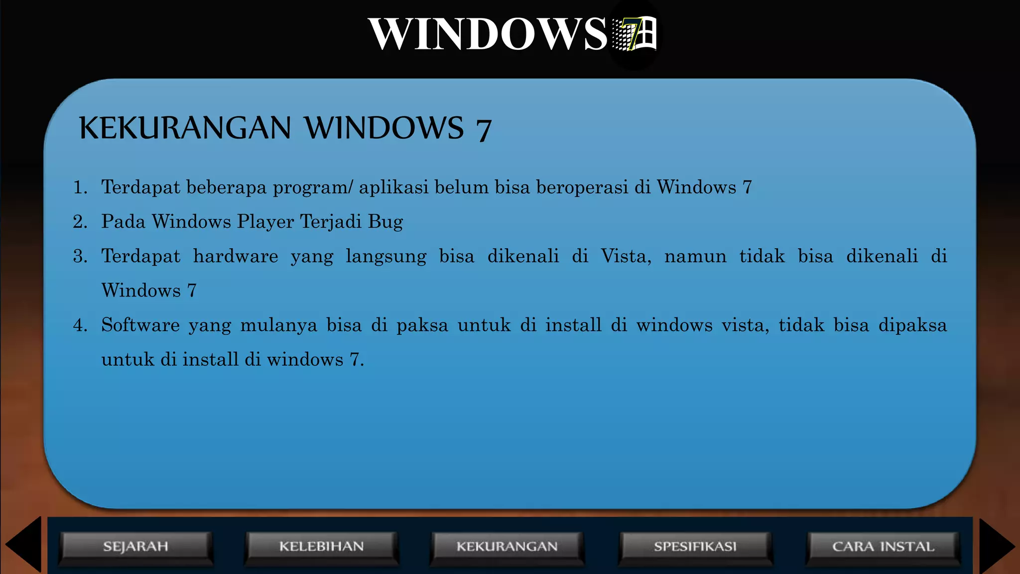 Sistem Operasi : Power Point windows 7 | PPT