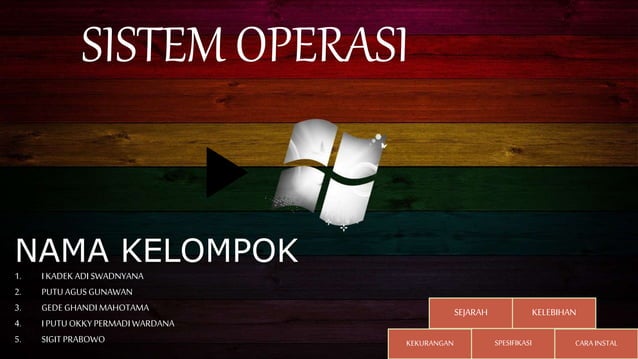 Sistem Operasi : Power Point windows 7 | PPT