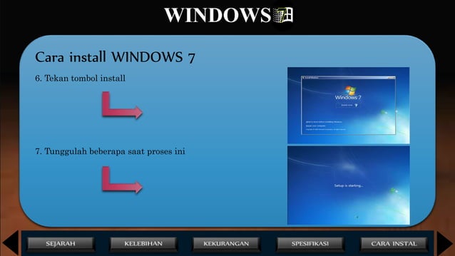 Sistem Operasi : Power Point windows 7 | PPT