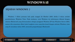 Sistem Operasi : Power Point windows 7 | PPT
