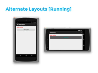 Alternate Layouts [Running]
 