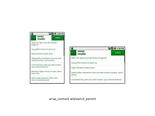 wrap_content and match_parent
 