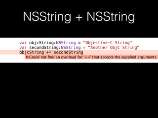 NSString + NSString
 
