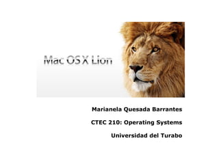 Marianela Quesada Barrantes

CTEC 210: Operating Systems

     Universidad del Turabo
 