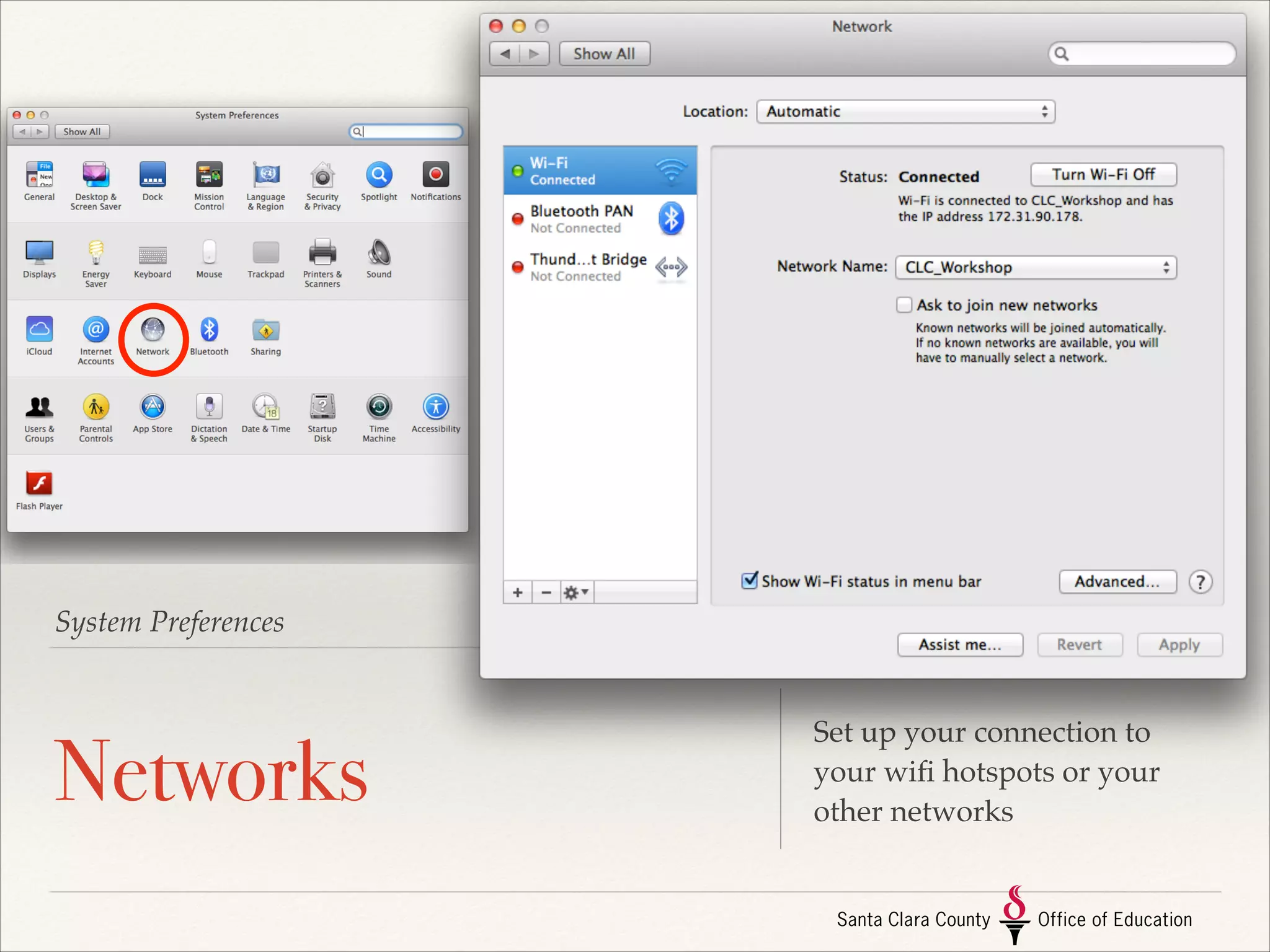 System Preferences

Internet Accounts

Set up your accounts to use
with Mail, Contacts, Calendar,
Messages, & Social Media

 