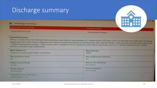 Discharge summary
4/17/2023 case presentation on adnexal torsion 19
 