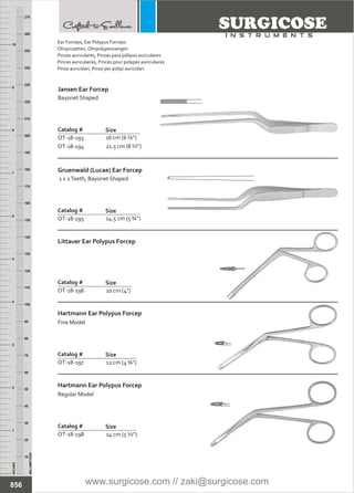 OTOLOGY INSTRUMENTS [SURGICOSE] | PDF