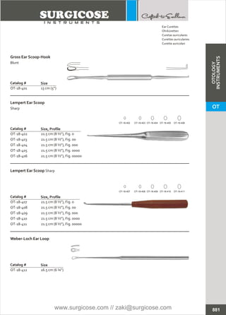 OTOLOGY INSTRUMENTS [SURGICOSE] | PDF