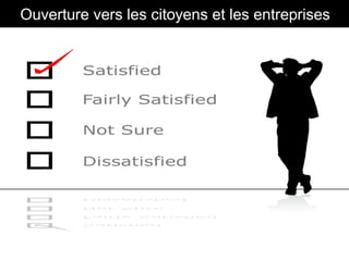 Ouverture vers les citoyens et les entreprises
 