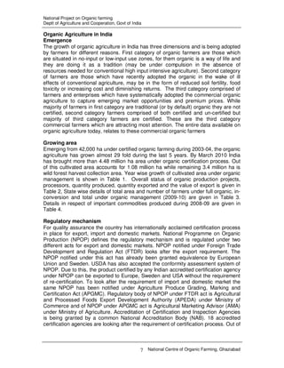 Organic Agriculture in India | PDF