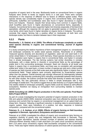 Organic Farming and Biodiversity | PDF