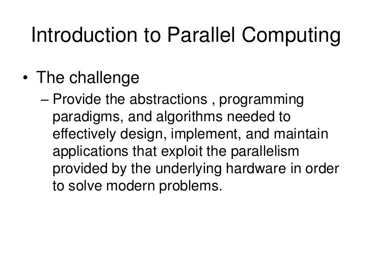 Parallel Programming