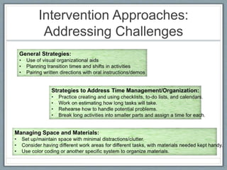Intervention Approaches:
Addressing Challenges
 