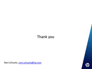 Thank you




Roni Schuetz, roni.schuetz@hp.com
 
