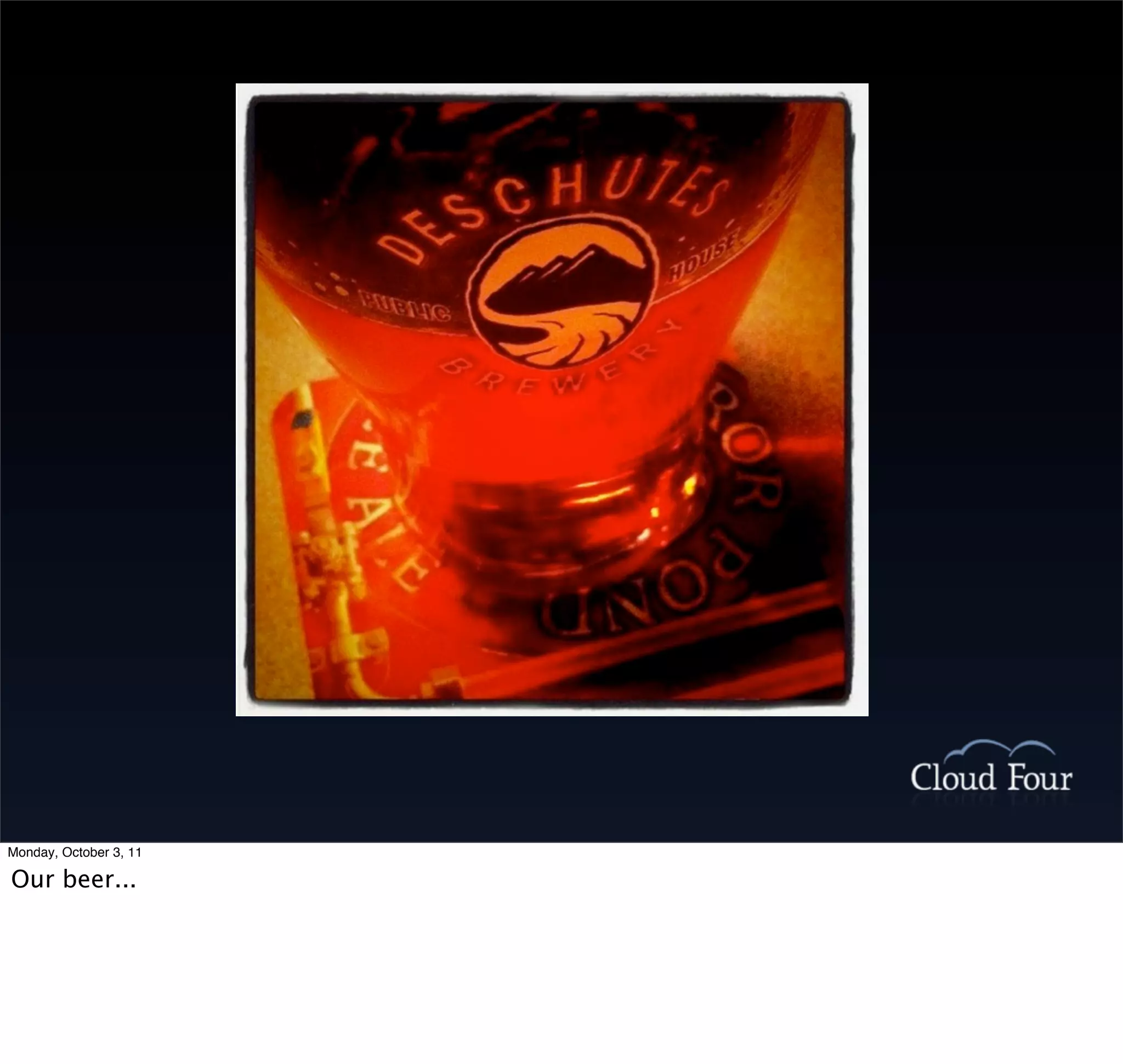 Monday, October 3, 11

Our beer...
 