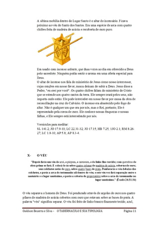 O tabernáculo e sua interpretação