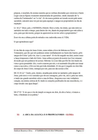 O tabernáculo e sua interpretação