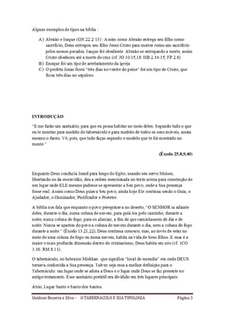 O tabernáculo e sua interpretação