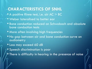 Otalgia+ Sudeen Sensorineural hearing losspptx | PPTX