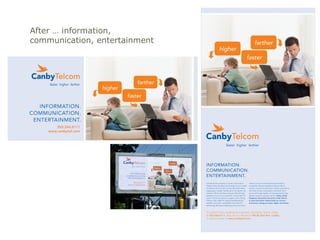 After … information,
communication, entertainment
 