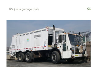 It’s just a garbage truck
 