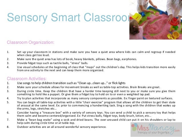 The Sensory Approach To Maximizing Students Potential