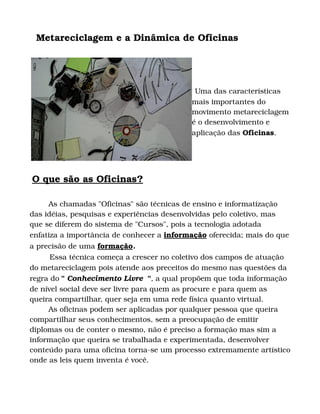 O Tao Do Metareciclagem