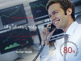 โ บ ล ิ ง เ จ อ ร ์ แ บ น ด ์
+RSI
กลยุทธ์การซื้อขาย
เส้นโค้งสมบูรณ์แบบ
คุณสามารถ
ทำการเทรดท
ี่สำเร็จได้ถึง
80%
 