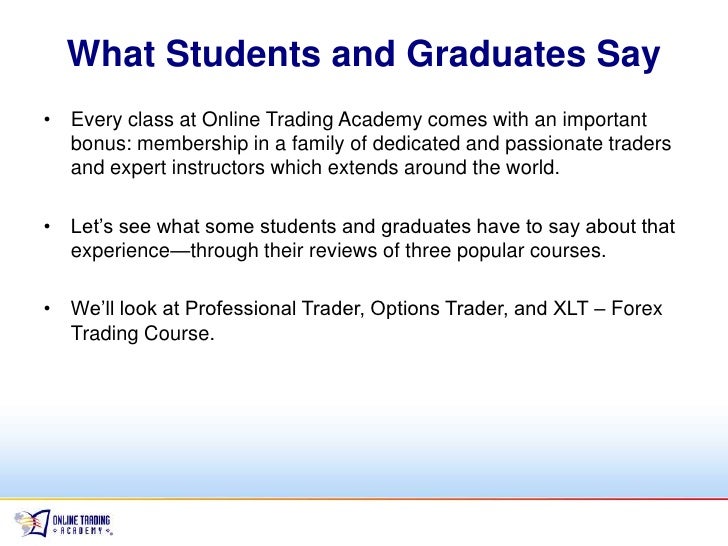 Online Trading Academy Reviews From Students - 