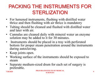 OPERATION THEATRE ASEPSIS AND STERILIZATION | PPTX