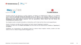 23.03.2021 68
HotellerieSuisse – HES-SO Valais Wallis: Vertriebsstudie Schweizer Hotellerie
 