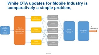 Ota Feature Over-the-air (OTA) updates and the Connected car | PPTX