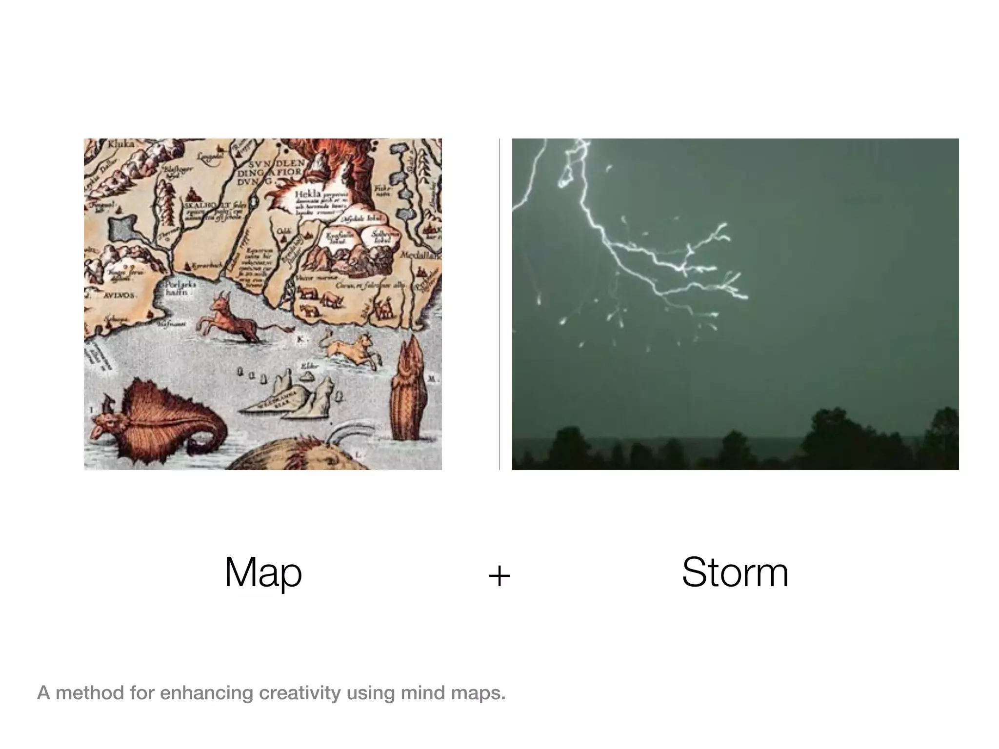 Map                         +     Storm

A method for enhancing creativity using mind maps.
 