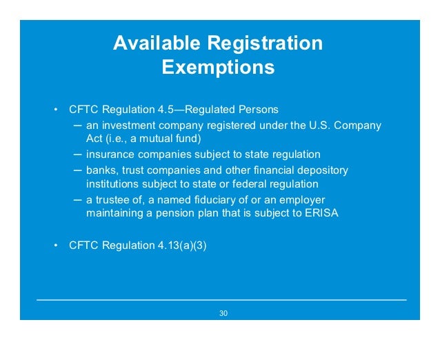 Trade option exemption cftc