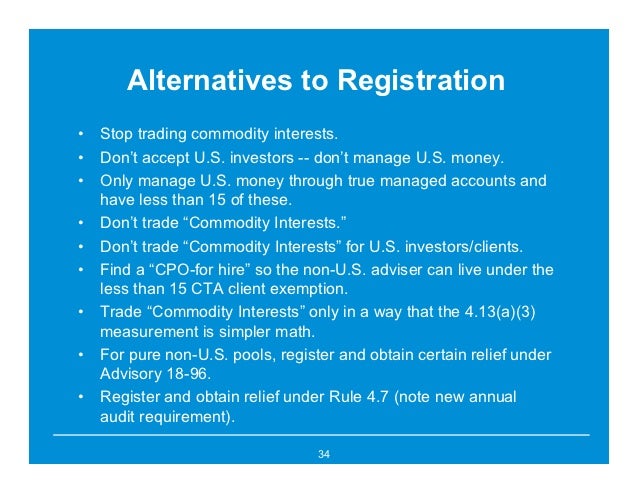Trade option exemption cftc