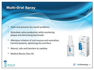 Octe Spray OTC Licensing Product Portfolio | PDF