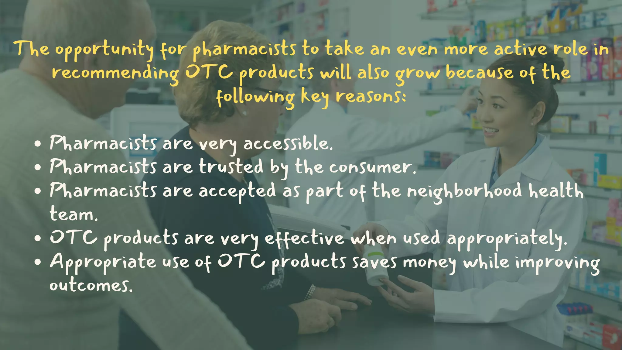 OTC RECOMMENDATIONS FOR PHARMACISTS visual data 8